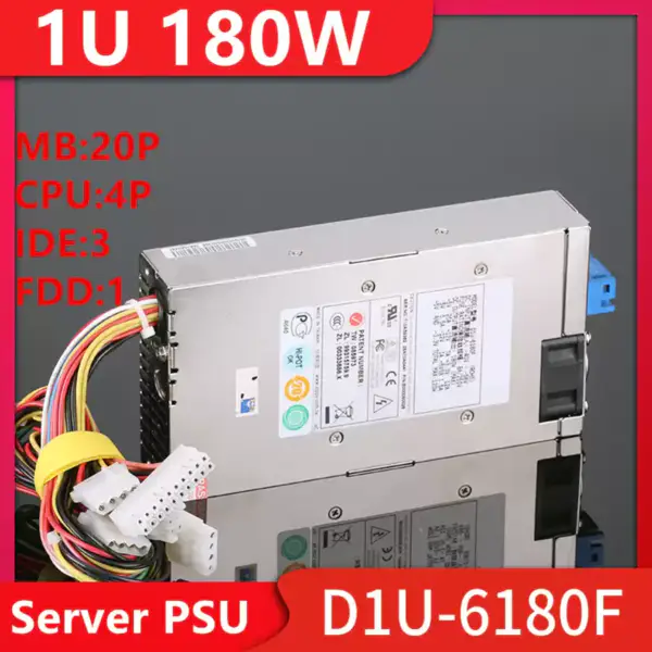 Netzgerät für Zippy Emacs DC 1U 180W Schaltnetzteil D1U-6180F