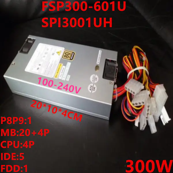 FSP AT -5V 1U P8P9 Nennleistung 300W Peak 450W Schaltnetzteil FSP300-601U SPI3001UH