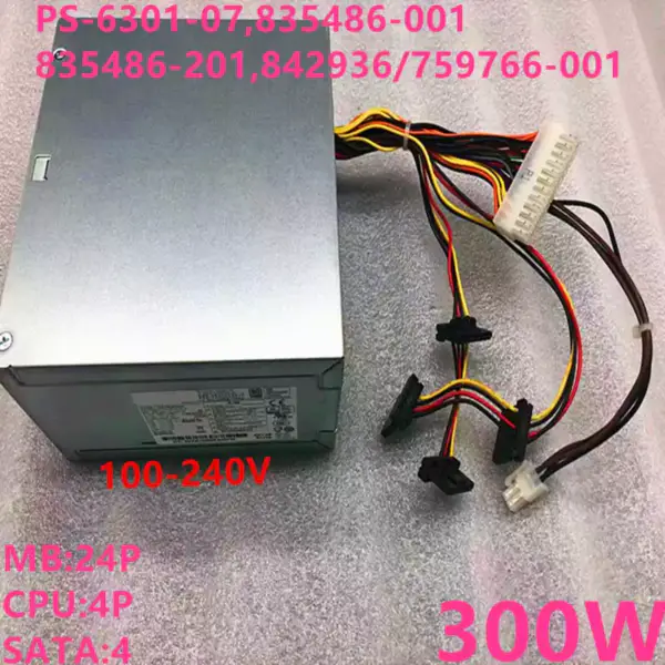 PSU für HP ATX 300W Schaltnetzteil PS-6301-07 835486-001 835486-201 842936-001 759766-001