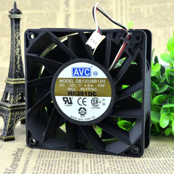 AVC 12CM 12038 12V 4.5A Lüfter DB12038B12H 3-Draht