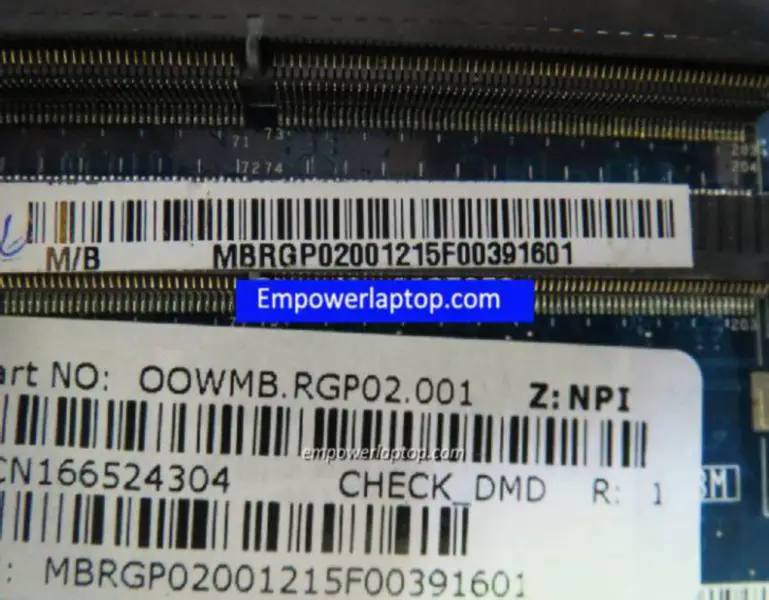 Acer LA-7231P 4830 Hauptplatine