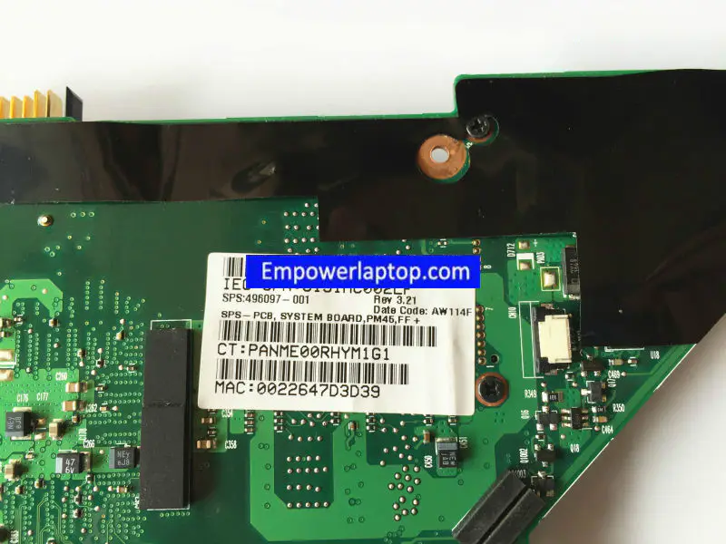 HP DV3000 DV3500 496097-001 PM45 9300M Hauptplatine