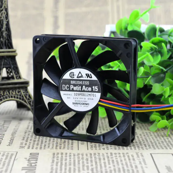 Sanyo 8cm 109P0812M701 8015 Lüfter 12V 0.09A
