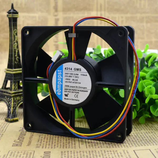 ebmpapst TYP 4314GMS 24V 2,6W 120*120*323-Drahtlüfter