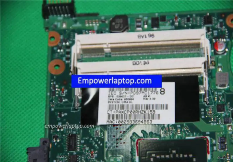 HP 510 610 538407-001 Hauptplatine