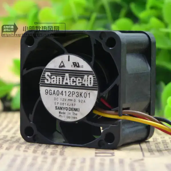 Sanyo 9GA0412P3K01 DC12V 0.92A 4028 4CM Lüfter