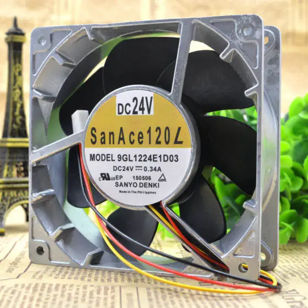 Sanyo 12CM 12038 DC24V 0.34A 9GL1224E1D03 Lüfter