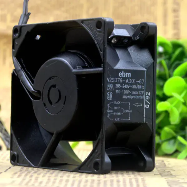 ebm W2S076-AD01-67 8CM 8038 208-240V/110-120V Lüfter