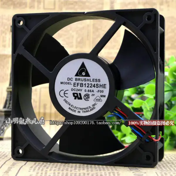 Delta Emerson DELTA EFB1224SHE-T8SB 12038 24V 0.66A CT Lüfter