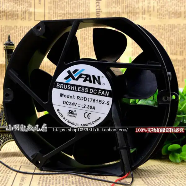 XFAN RDD1751B2-5 17251 24V 2.3A 17CM Lüfter