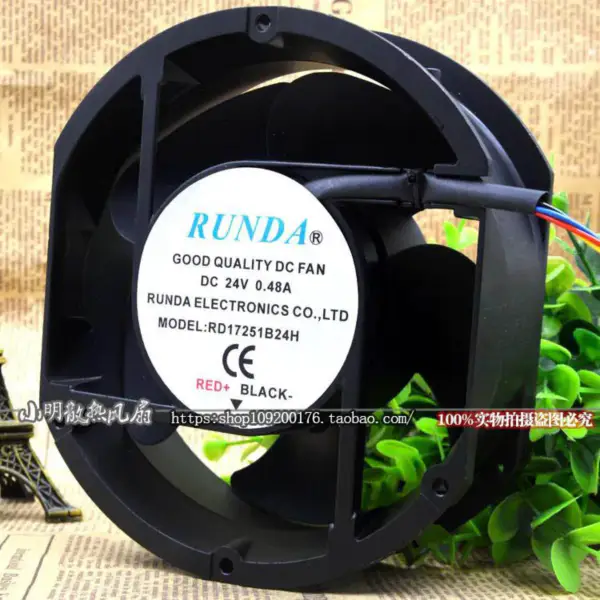 RUNDA RD17251B24H 24V 0.48A 17CM Lüfter