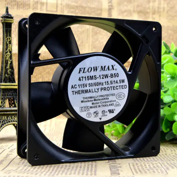 FLOW MAX 4715MS-12W-B50 4715MS-12T-B50 115V 12CM Ventilator