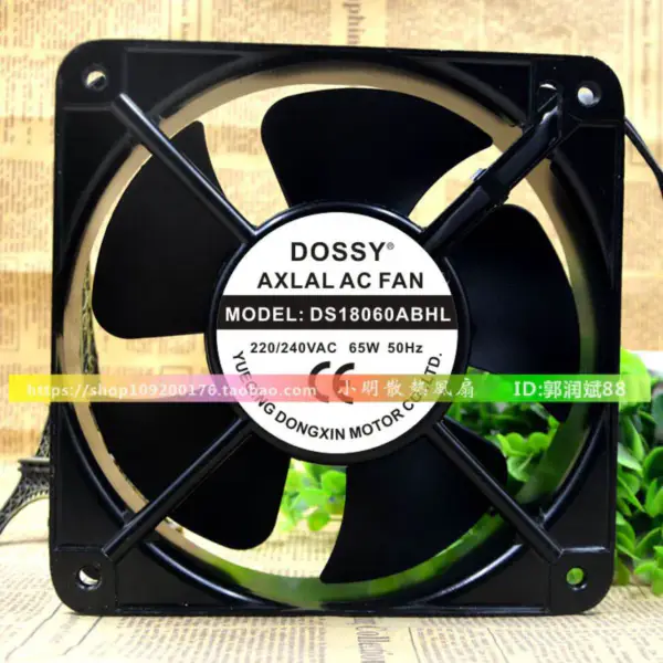 DOSSY DS18060ABHL 220V 380V 65W 18060 18CM Ventilator