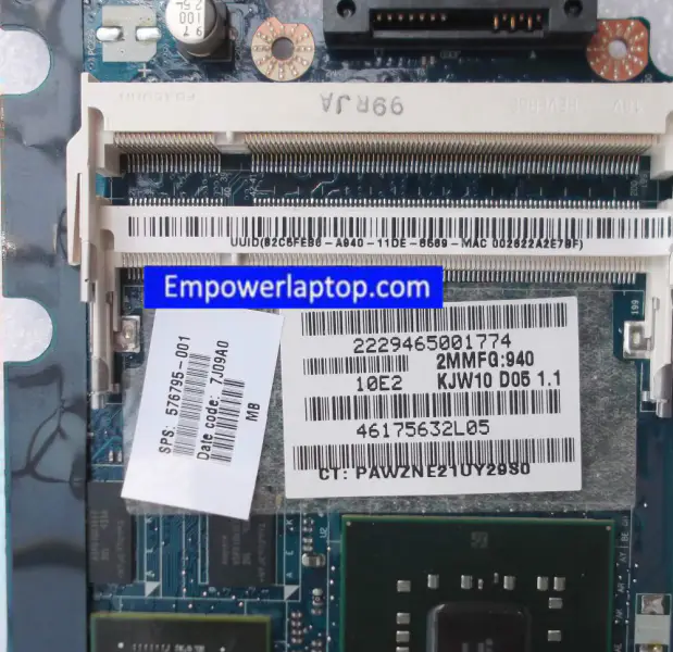 HP DV3 Hauptplatine 576795-001 Hauptplatine