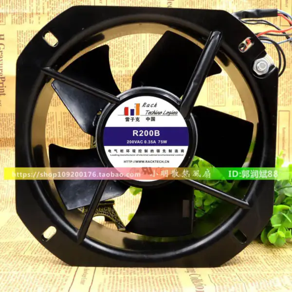R200B 225*225*80MM 190MM AC230V 0,29A Lüfter 22580