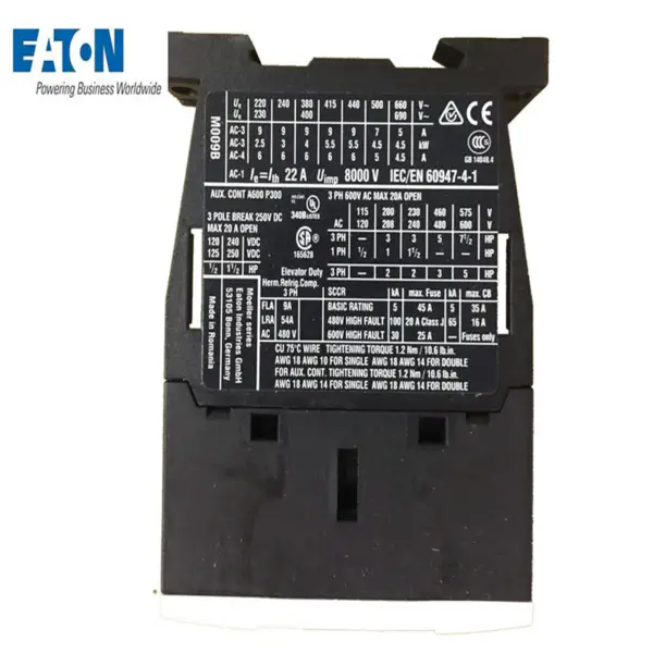 24VDC 50A für EATON DILM50-22(RDC24) 277844 SCHALTER