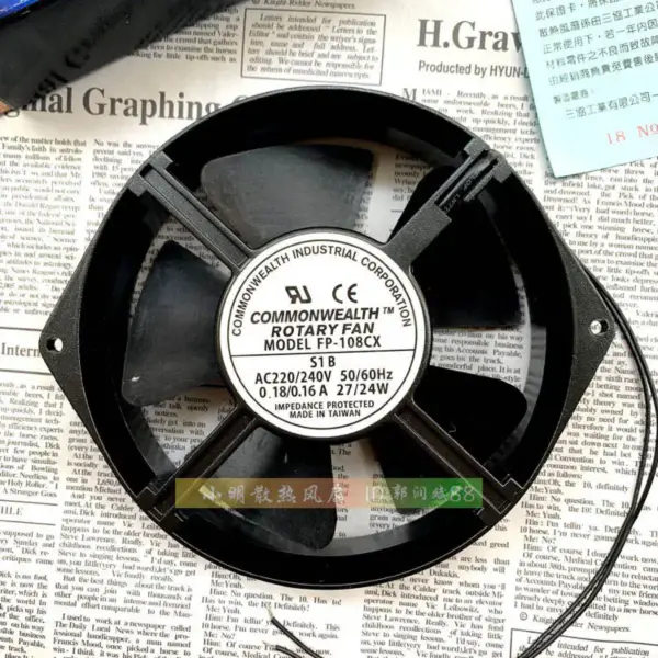 FP-108CX-S1-B 220V 0,16A 24W 16238 15038 Lüfter
