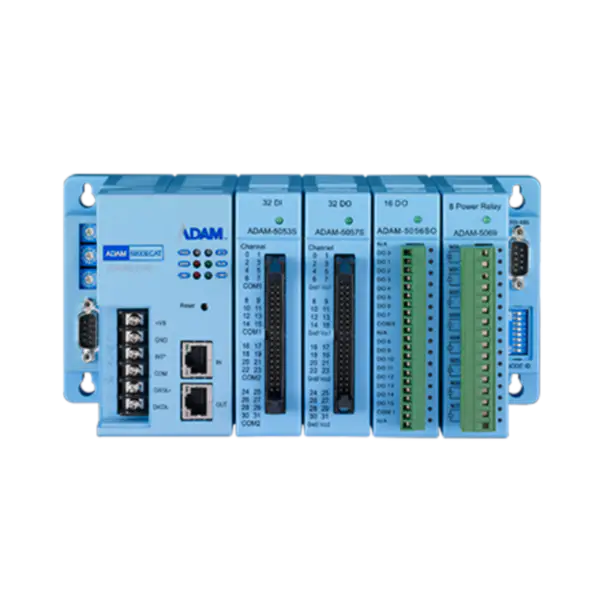 Advantech 4-Steckplätze Verteiltes Hochgeschwindigkeits-E/A-System für EtherCAT ADAM-5000/ECAT-AE Importeur