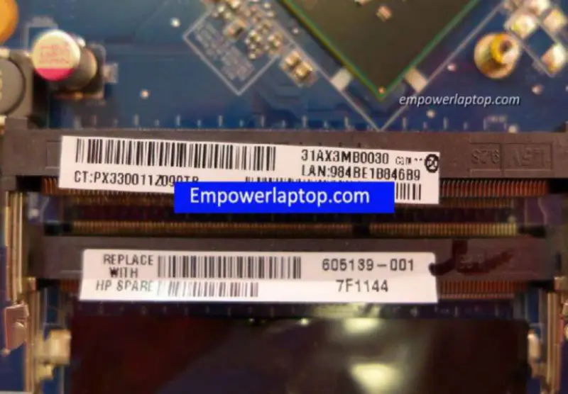 HP 605139-001 PRESARIO CQ62 DA0AX3MB6C2 Hauptplatine