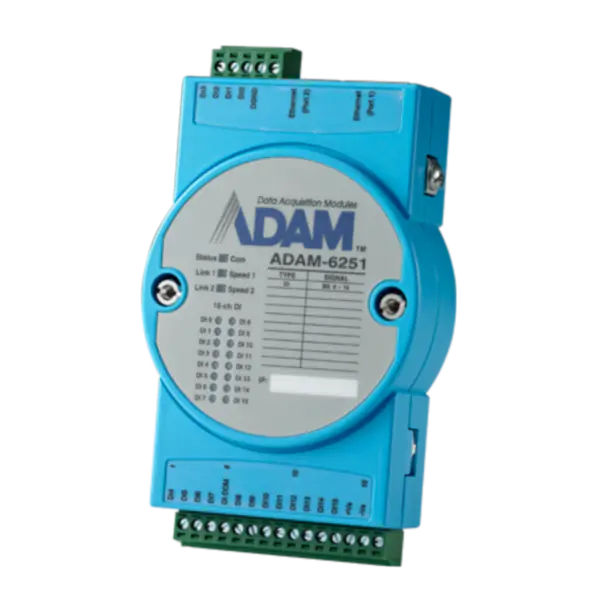 ADAM-6251-AE Advantech Modbus TCP-Modul mit 16 isolierten digitalen Eingängen
