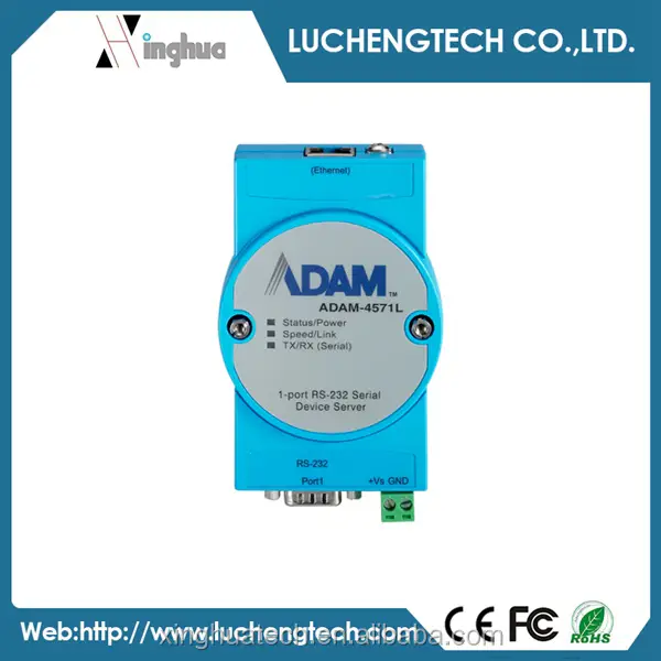 Advantech ADAM-4571L-DE Serieller RS-232-Geräteserver mit 1 Anschluss