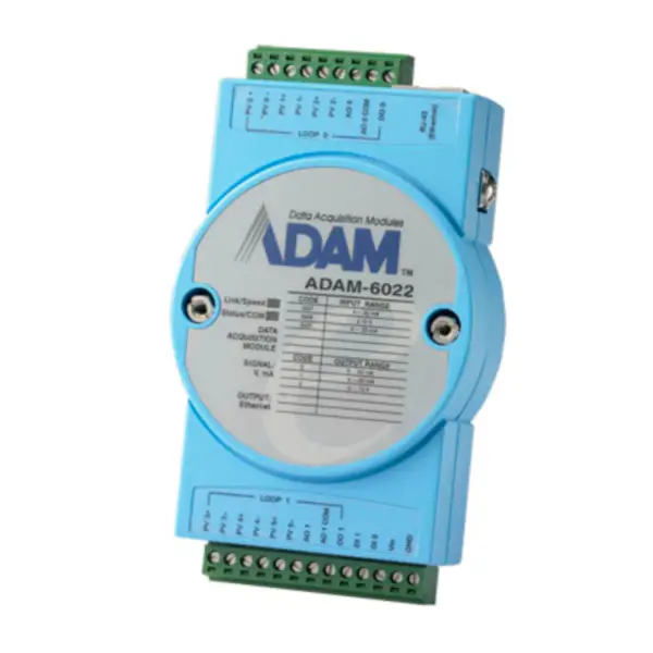 Advantech ADAM-6022-A1E Ethernet-basierter PID-Regler mit zwei Regelkreisen