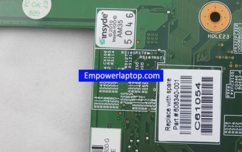 HP 608340-001 G62 5470 Hauptplatine