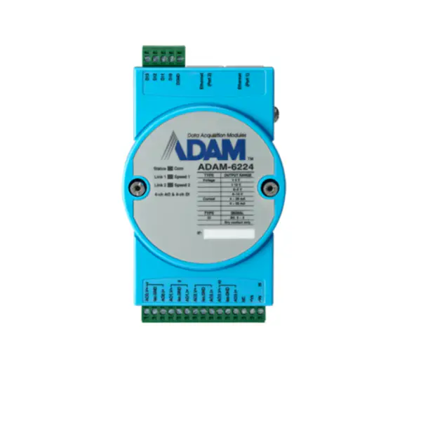 Advantech ADAM-6224-AE 4-Kanal Isolierter Analogausgang Modbus TCP Modul