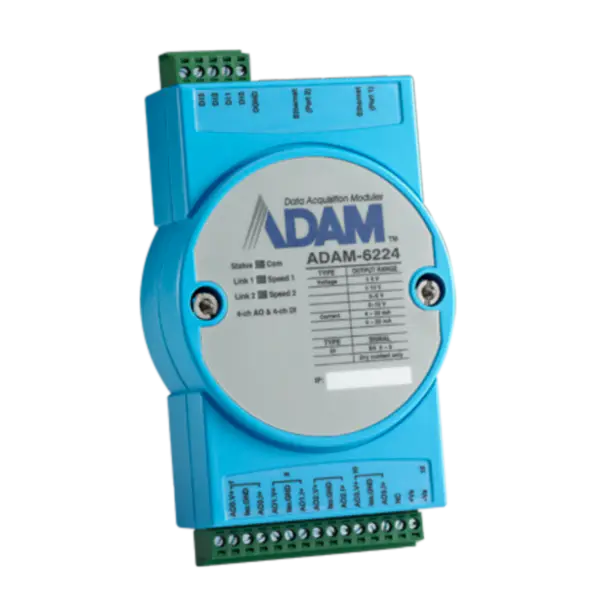 Advantech ADAM-6224-AE 4-Kanal Isolierter Analogausgang Modbus TCP Modul