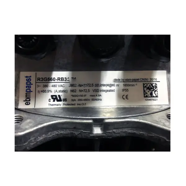 Ebmpapast R3G560-RB31-71 Lüfter