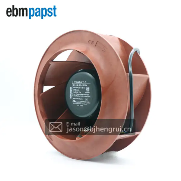 Ebmpapst R1G225-AF11-21 225mm 95W 2.2A EC Rückwärtsgekrümmter Netzwerklüfter mit Zentrifugalkühlung