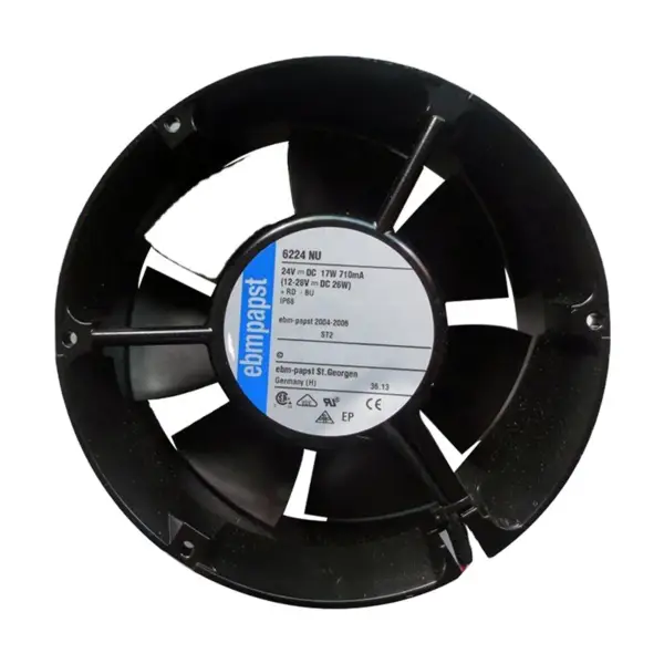 172 x 51mm 24 V DC Luftstrom 410m3 / h 3400rpm ebmpapst Lüfter 6224NU 17251 Inverter Kühlerlüfter