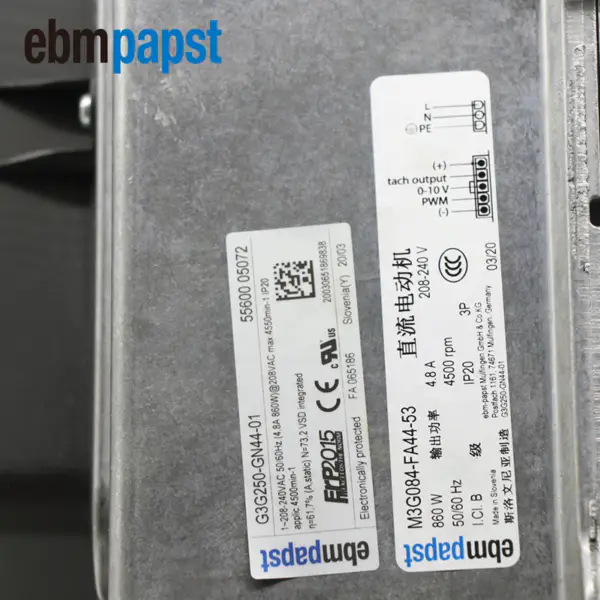 Ebmpapst G3G250-GN44-01 Lüfter