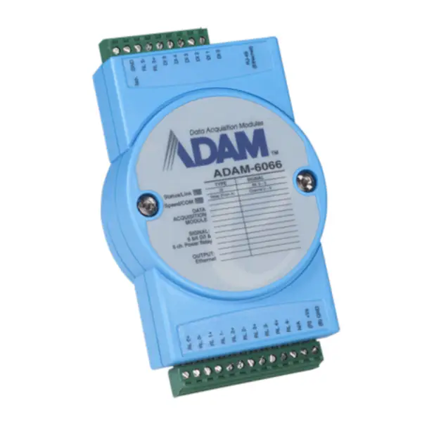 Advantech ADAM-6066-D 6-Kanal-Digitaleingang und 6-Kanal-Leistungsrelais Modbus TCP Modul