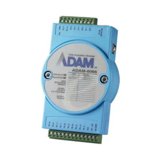 Advantech ADAM-6066-D 6-Kanal-Digitaleingang und 6-Kanal-Leistungsrelais Modbus TCP Modul
