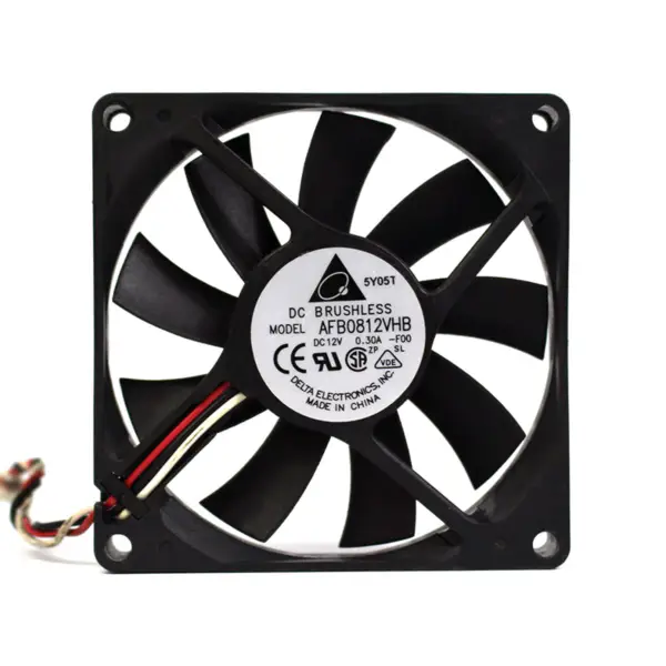 Delta 8CM 8025 12V 0.41A AFB0812VH Gehäuse-Stromversorgung Motherboard-Erkennung Lüfter
