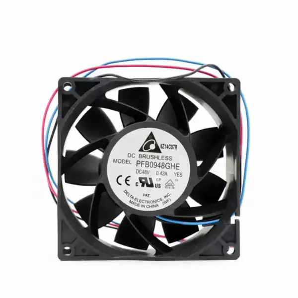 Original Delta PFB0948GHE 48V 0.42A 92*92*38mm Pressurized Temperature Control Cooling Fan