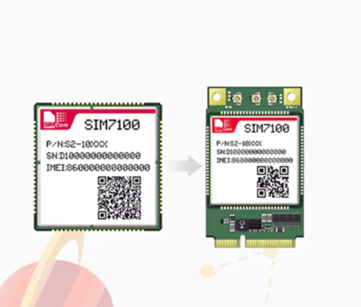 SIMCOM 4G LTE Funkmodul Multiband LTE /WCDMA/GNSS Modul für M2M IoT Anwendungen SIM7100 SIM7100A SIM7100E SIM7100C