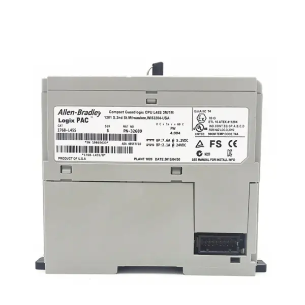 Bester Preis PLC Allen Bradley Compact Guardlogix Cpu L45S 3M/1M 1768-L45S