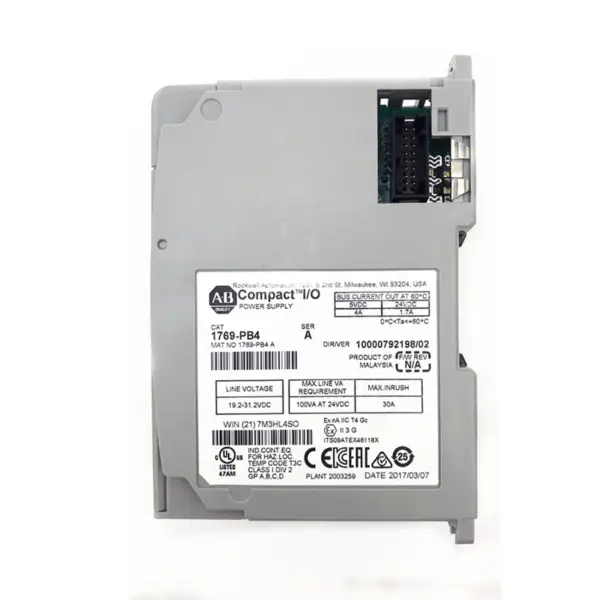 Allen Bradley CompactLogix 24 VDC Gleichstromversorgungsmodul 1769-PB4