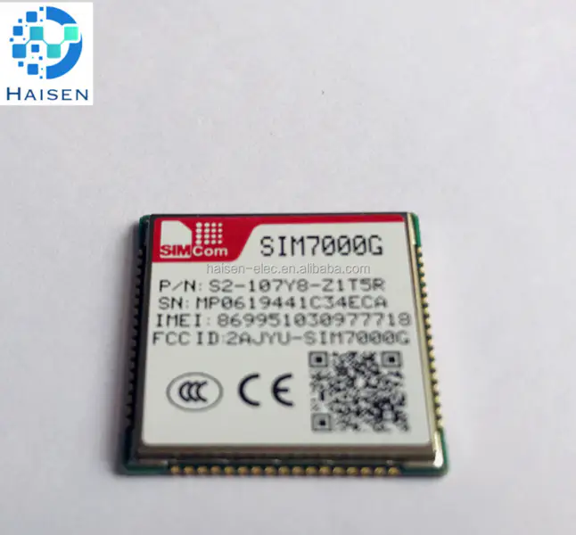 SIMCOM SIM7000 LTE-FDD TDD und Quad-Band GPRS GNSS EDGE Modul LCC Typ LTE CAT-M1(eMTC) NB IoT Modul global Band SIM7000G