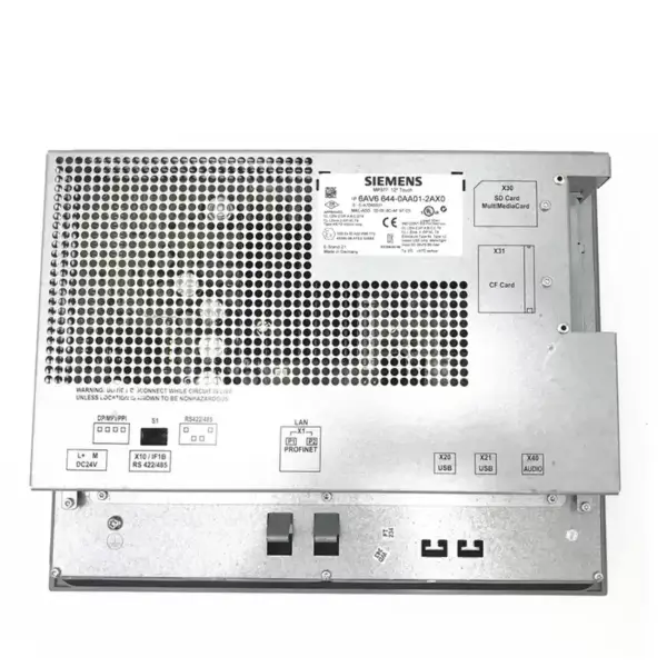 Siemens Simatic MP377 12 Zoll HMI Touch Screen Panel 6AV6644-0AA01-2AX0 6AV6 644-0AA01-2AX0 12MB Konfigurationsspeicher 65K Farben