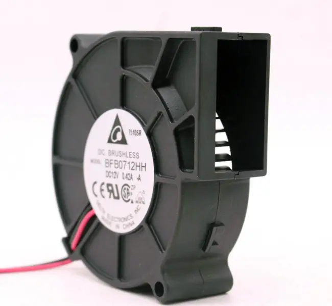 Delta BFB0712HH 7525 12V Turbine 0,42A Gebläse 7,5CM Kühlerlüfter