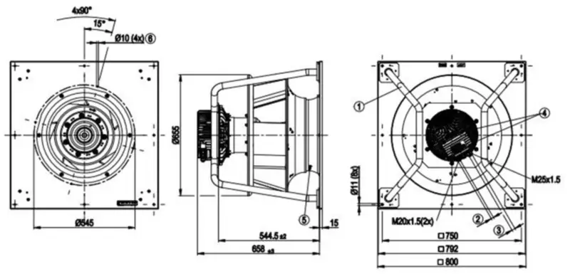Ebmpapst K3G560-PC04-01 Lüfter