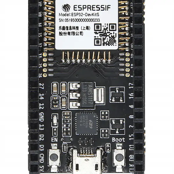 ESP32-DevKitS(-R) ist eine Kombination aus zwei Boardnamen: ESP32-DevKitS und ESP32-DevKitS-R. Wenn ein Modul montiert ist, ist ESP32-DevKitS