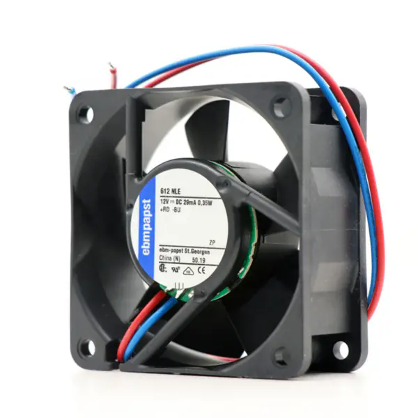 Größe 60 x 60 x 25mm 12 V DC Luftdurchsatz 21m3/ h 2500rpm 612NLE Ebmpapst Lüfter