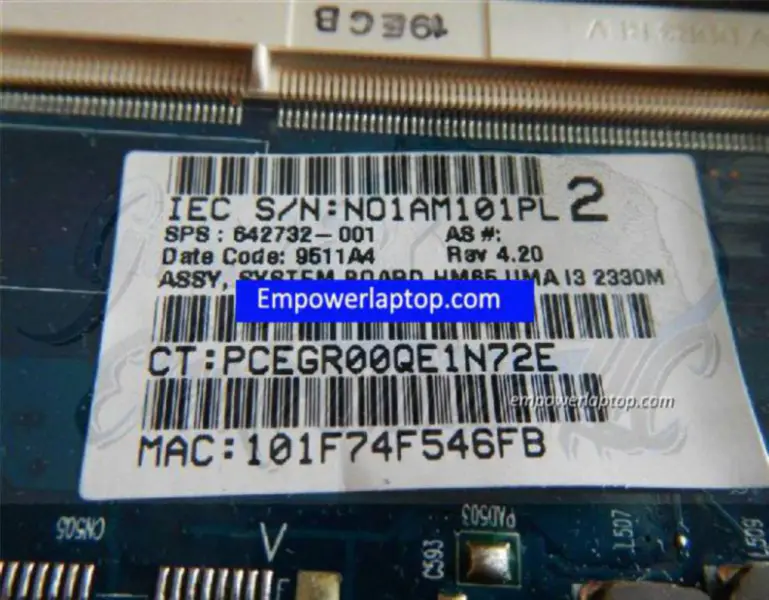 HP DM4-2000 6050A2435101 642732-001 Hauptplatine