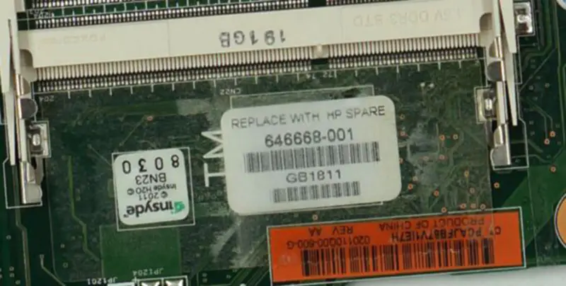 HP 646668-001 430 630 631 431 GM45 Hauptplatine