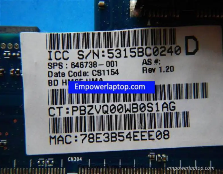 HP G6 G6-2000 646738-001 E-350 6050A2412701 Hauptplatine