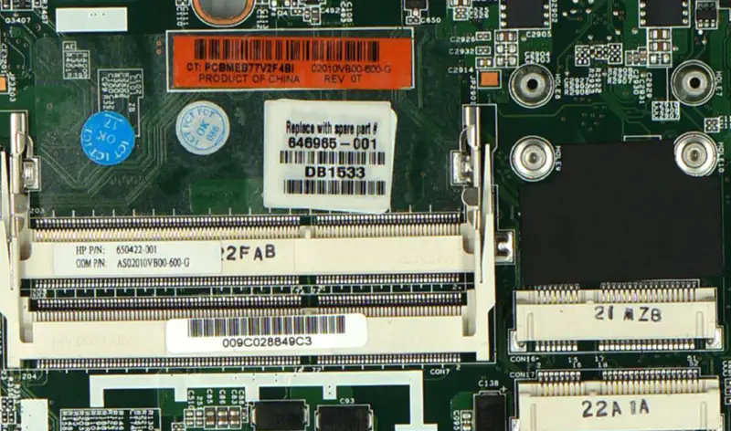 HP 646965-001 8560P 6560B QM67 Hauptplatine